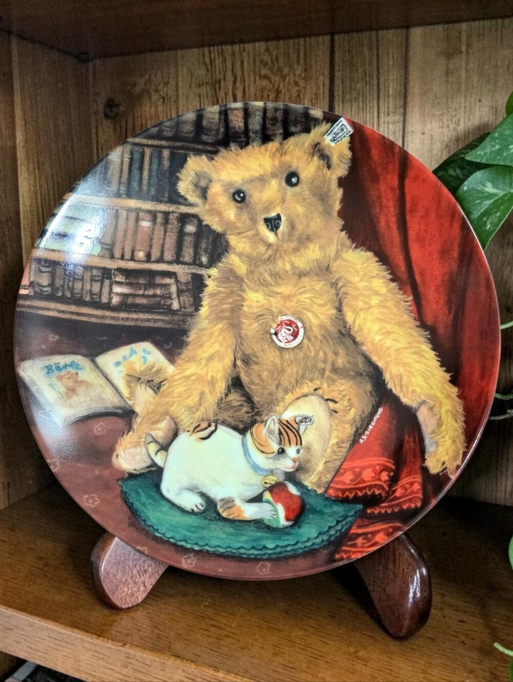 Steiff Club Century Collection Plate Barle Teddy Bear German Porcelain 1996/97